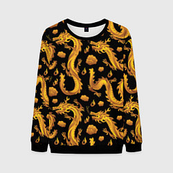 Свитшот мужской Golden dragons, цвет: 3D-черный