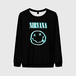 Свитшот мужской Nirvana неон, цвет: 3D-черный