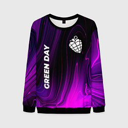 Свитшот мужской Green Day violet plasma, цвет: 3D-черный