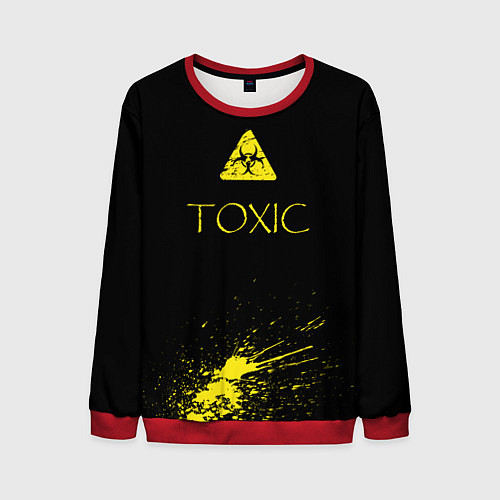 Мужской свитшот TOXIC - Биологическая опасность / 3D-Красный – фото 1