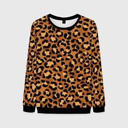 Свитшот мужской Леопардовый цвет, цвет: 3D-черный
