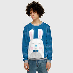 Свитшот мужской Мистер кролик, цвет: 3D-меланж — фото 2