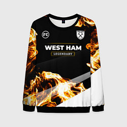Свитшот мужской West Ham legendary sport fire, цвет: 3D-черный