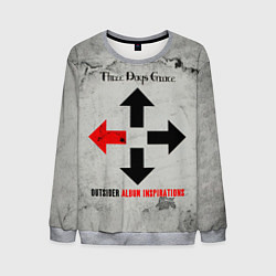 Свитшот мужской Outsider Album Inspirations - Three Days Grace, цвет: 3D-меланж