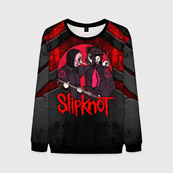 Свитшот мужской Slipknot black and red, цвет: 3D-черный