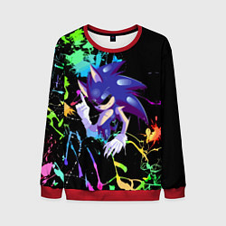 Свитшот мужской Sonic Exe - Hedgehog - video game, цвет: 3D-красный
