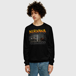 Свитшот мужской Nirvana отрывок, цвет: 3D-черный — фото 2