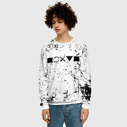Свитшот мужской Безразличие, цвет: 3D-белый — фото 2