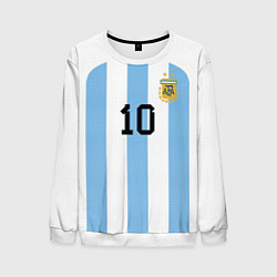 Свитшот мужской Месси Аргентина ЧМ 2022, цвет: 3D-белый