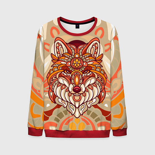 Мужской свитшот Лиса Патрикеевна / 3D-Красный – фото 1