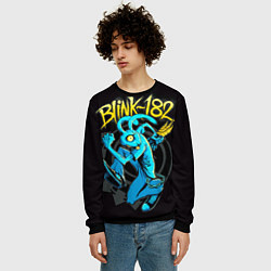 Свитшот мужской Blink 182 rabbit, цвет: 3D-черный — фото 2