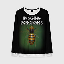 Свитшот мужской Imagine Dragons рок, цвет: 3D-белый