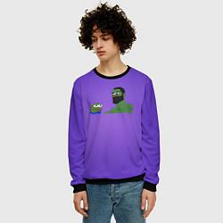 Свитшот мужской Pepe Идол Гигачад, цвет: 3D-черный — фото 2