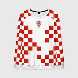 Свитшот мужской Форма сборной Хорватии, цвет: 3D-белый