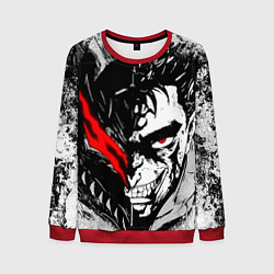 Свитшот мужской Берсерк - доспехи зверя, цвет: 3D-красный
