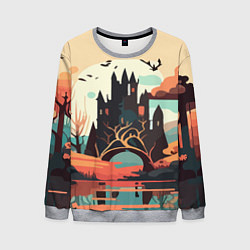 Свитшот мужской Autumn Castle - Huf&Sya, цвет: 3D-меланж