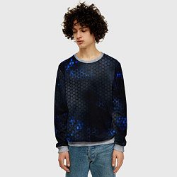 Свитшот мужской ЛУЧШАЯ БРОНЯ, цвет: 3D-меланж — фото 2