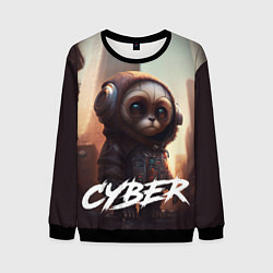 Свитшот мужской Cyber animal, цвет: 3D-черный