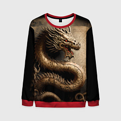 Мужской свитшот Китайский дракон с открытой пастью