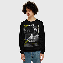 Свитшот мужской Nirvana bio, цвет: 3D-черный — фото 2