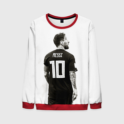 Мужской свитшот 10 Leo Messi / 3D-Красный – фото 1