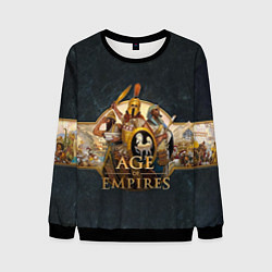 Свитшот мужской Age of Empires Эпоха империй, цвет: 3D-черный