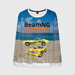 Свитшот мужской BeamNG drive, цвет: 3D-белый