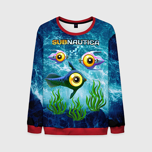 Мужской свитшот Subnautica / 3D-Красный – фото 1