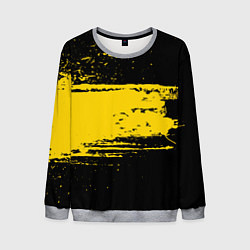 Свитшот мужской Желтое граффити, цвет: 3D-меланж