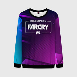 Свитшот мужской Far Cry gaming champion: рамка с лого и джойстиком, цвет: 3D-черный