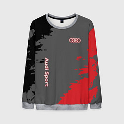 Свитшот мужской Audi sport grunge, цвет: 3D-меланж
