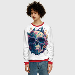 Свитшот мужской Загар до утра, цвет: 3D-красный — фото 2