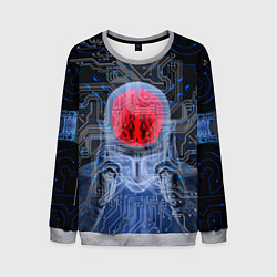Свитшот мужской Квантовый мозг, цвет: 3D-меланж