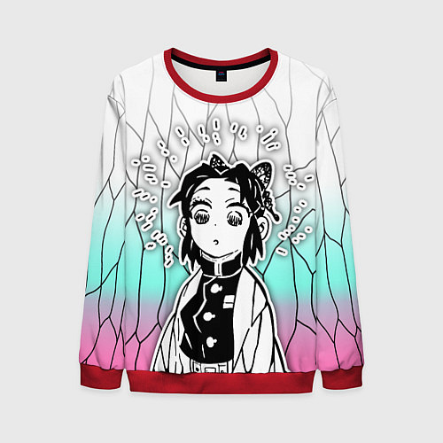 Мужской свитшот Стикер - шинобу кочо / 3D-Красный – фото 1