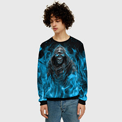 Свитшот мужской Жнец, цвет: 3D-черный — фото 2