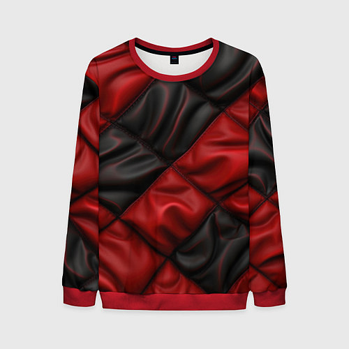 Мужской свитшот Red black luxury / 3D-Красный – фото 1
