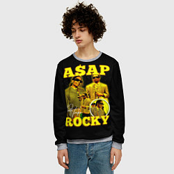 Свитшот мужской Asap Rocky, rapper, цвет: 3D-меланж — фото 2