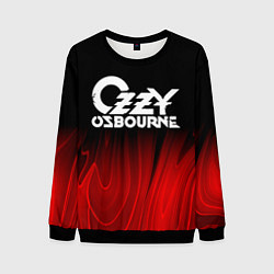 Свитшот мужской Ozzy Osbourne red plasma, цвет: 3D-черный