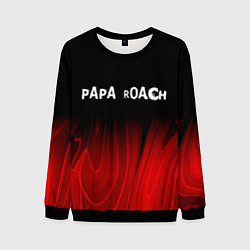 Свитшот мужской Papa Roach red plasma, цвет: 3D-черный