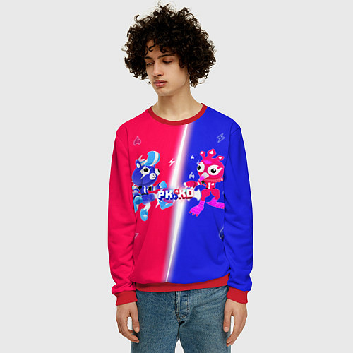 Мужской свитшот Нулевая Гравитация PK XD / 3D-Красный – фото 3