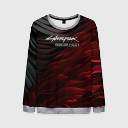 Мужской свитшот Cyberpunk 2077 phantom liberty black red