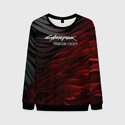 Мужской свитшот Cyberpunk 2077 phantom liberty black red