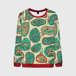 Свитшот мужской Бактерии, цвет: 3D-красный