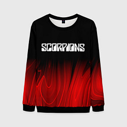 Мужской свитшот Scorpions red plasma