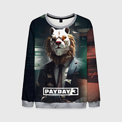 Свитшот мужской Payday 3 lion, цвет: 3D-меланж