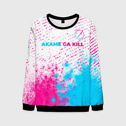 Мужской свитшот Akame ga Kill neon gradient style: символ сверху