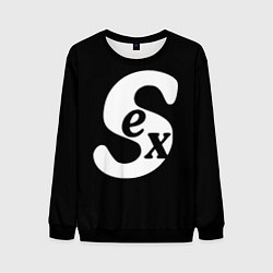 Свитшот мужской SEX надпись, цвет: 3D-черный