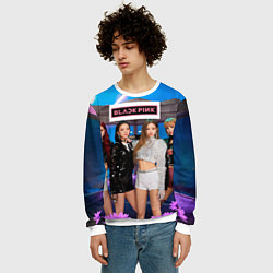 Свитшот мужской Kpop Blackpink, цвет: 3D-белый — фото 2