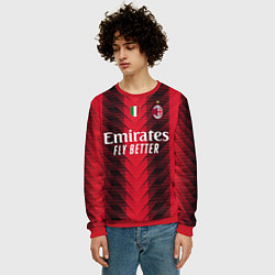 Свитшот мужской ФК Милан форма 2324 домашняя, цвет: 3D-красный — фото 2