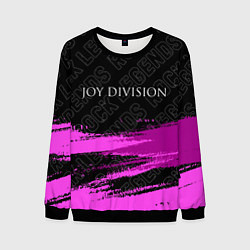 Свитшот мужской Joy Division rock legends: символ сверху, цвет: 3D-черный